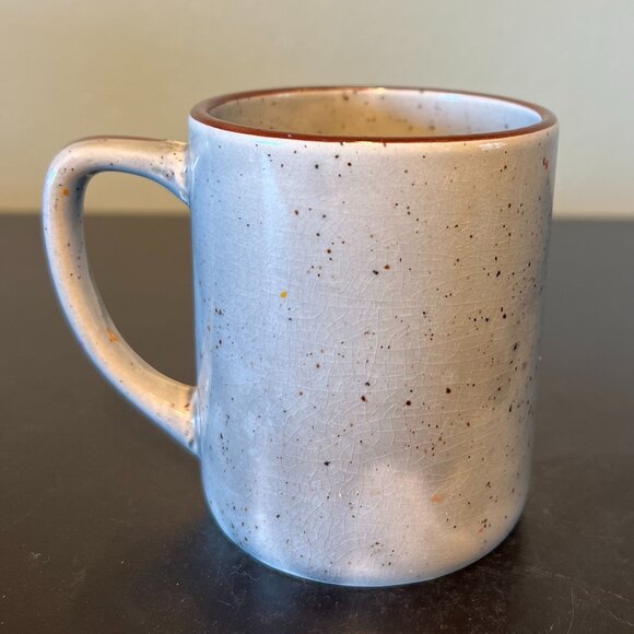 Otagiri JAPAN Vintage HOME SWEET HOME Mug ~ Gray with Brown Speckles & Accents - Picture 9 of 13